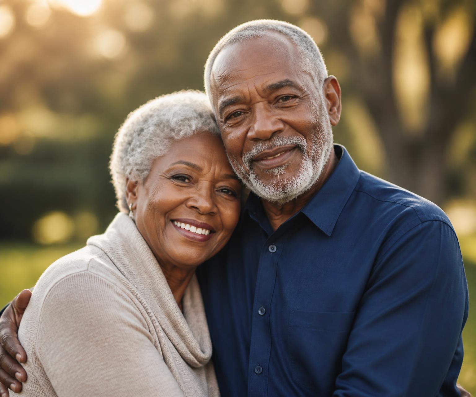 A smiling senior couple who found peace of mind with the right final expense plan